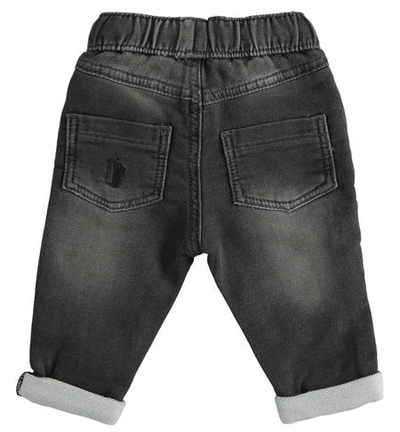 Baby jeans with turn-up from 1 to 24 months iDO NERO-7990