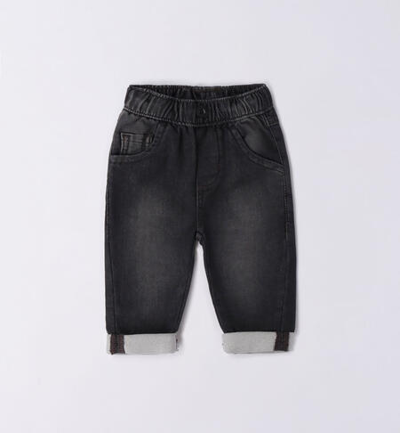 Boy's jeans with turn-ups GREY