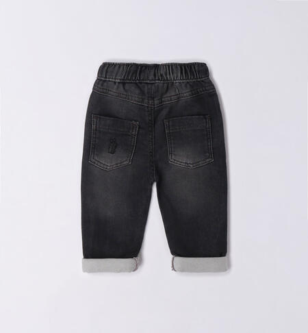 iDO jeans with turn-ups for boys from 1 to 24 months GRIGIO CHIARO-7992