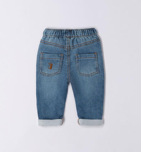 Jeans bimbo con risvoltino da 1 a 24 mesi iDO SOVRATINTO ECRU-7200