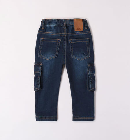 Jeans cargo per bambino da 9 mesi a 8 anni iDO BLU-7750