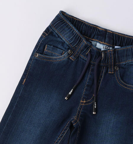 Jeans con elastico per bambino da 9 mesi a 8 anni iDO BLU-7750