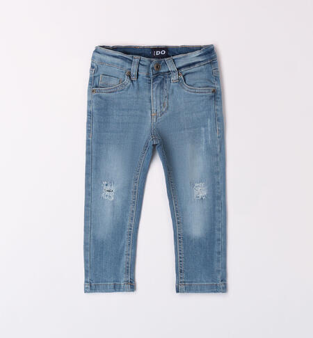 Boys' ripped jeans BLUE