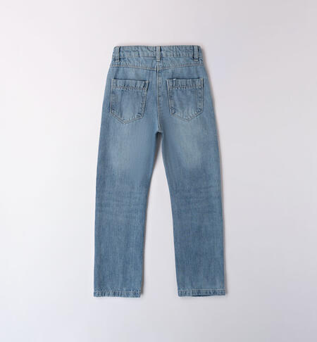 Jeans con rotture per ragazza LAVATO CHIARISSIMO-7300