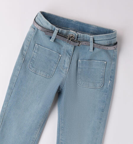 Jeans con tasche per ragazza LAVATO CHIARISSIMO-7300