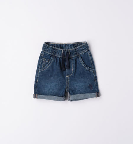 iDO short jeans for baby boy from 1 to 24 months STONE WASHED-7450