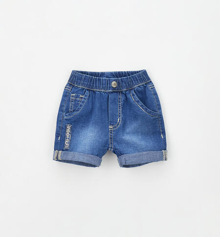 Jeans corto per bimbo BLU