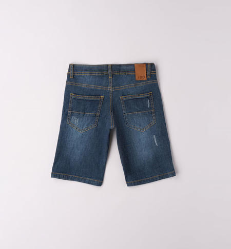 Jeans corto ragazzo da 8 a 16 anni iDO STONE WASHED-7450