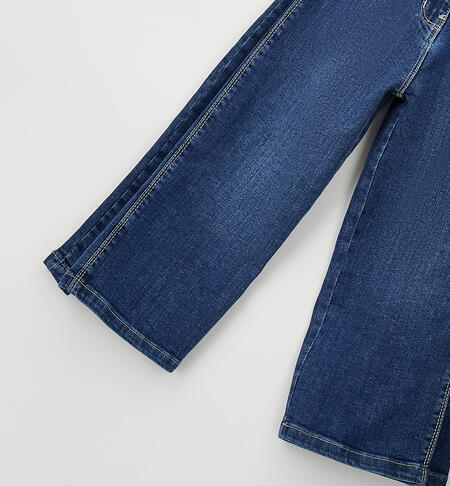 Jeans da bambina con cintura STONE WASHED MEDIUM BLUE -7044