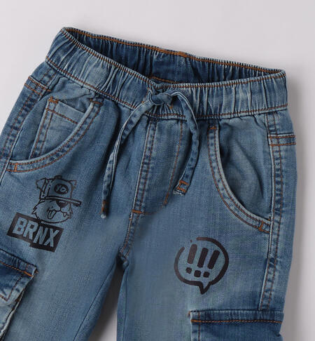 Jeans da bambino  STONE WASHED CHIARO-7400