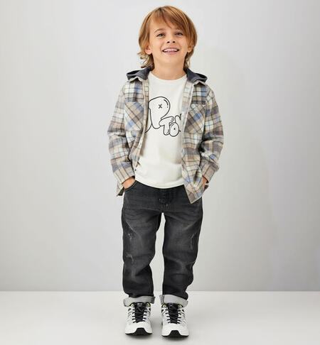 Jeans da bambino GRIGIO SCURO-7993