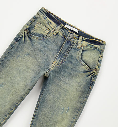 Boys' jeans BLEACH.OVERDYED BEIGE-7160
