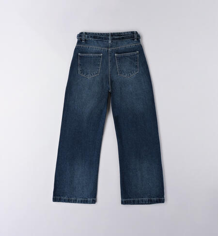 Jeans iDO ragazza STONE WASHED MEDIUM BLUE -7044