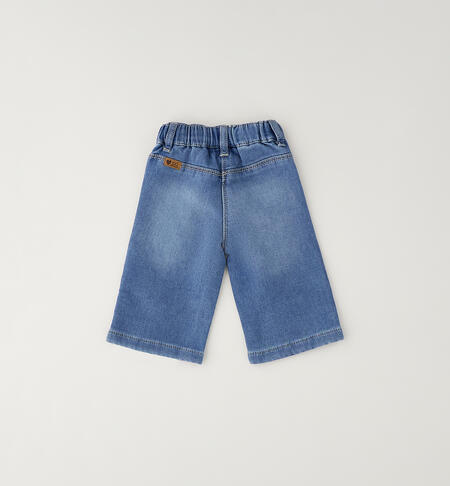 Jeans larghi neonata STONE WASHED CHIARO-7400