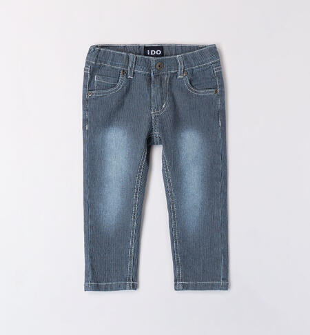 Boys' striped jeans NAVY-3854