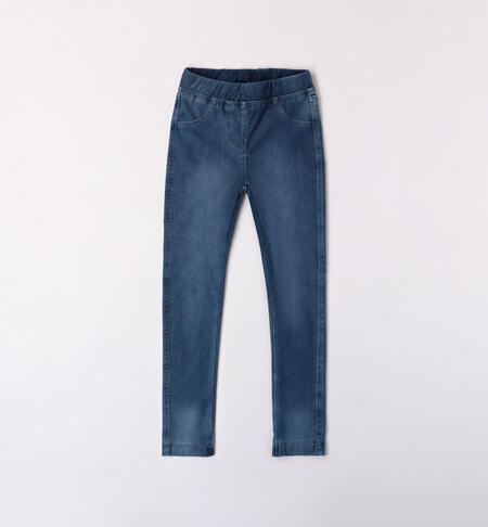 Jeans per ragazza elasticizzati da 8 a 16 anni iDO STONE WASHED CHIARO-7400