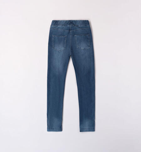Jeans per ragazza elasticizzati da 8 a 16 anni iDO STONE WASHED CHIARO-7400