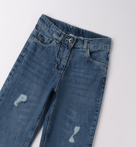 Jeans per ragazza STONE WASHED CHIARO-7400