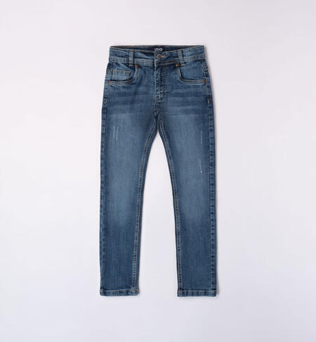 Jeans per ragazzo da 8 a 16 anni iDO STONE WASHED CHIARO-7400