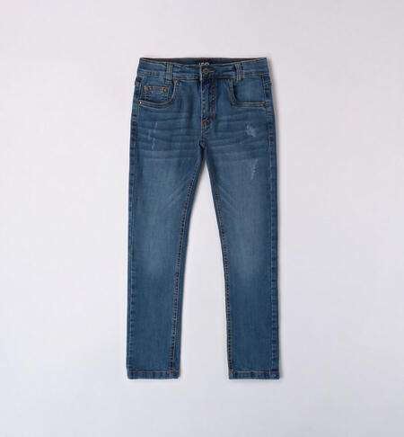 iDO jeans for boys from 8 to 16 years STONE WASHED CHIARO-7400