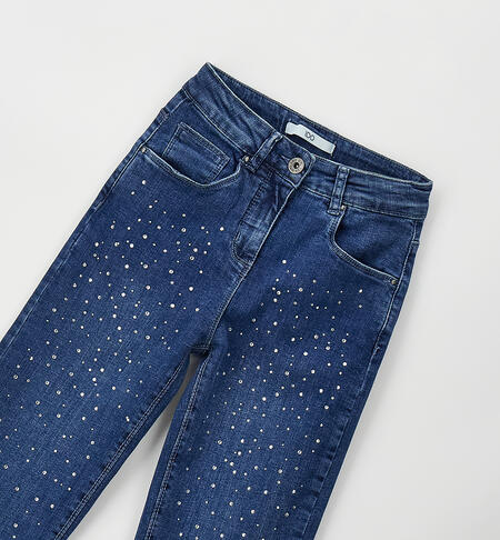 Jeans ragazza con strass BLU LAVATO-7410