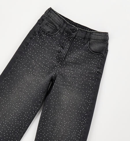Girls' jeans with rhinestones NERO-7990