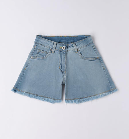 Jeans ragazza corto AZZURRO