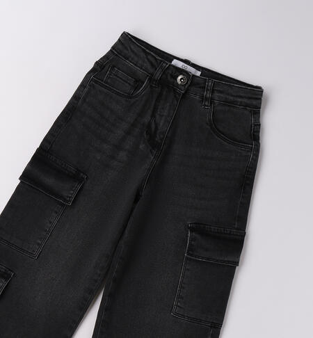 Jeans ragazza iDO GRIGIO SCURO-7993