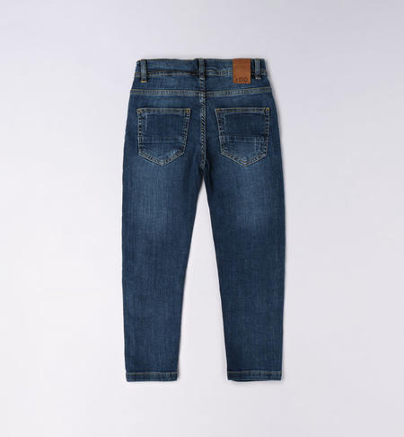 iDO ripped jeans for boys from 8 to 16 years STONE WASHED-7450