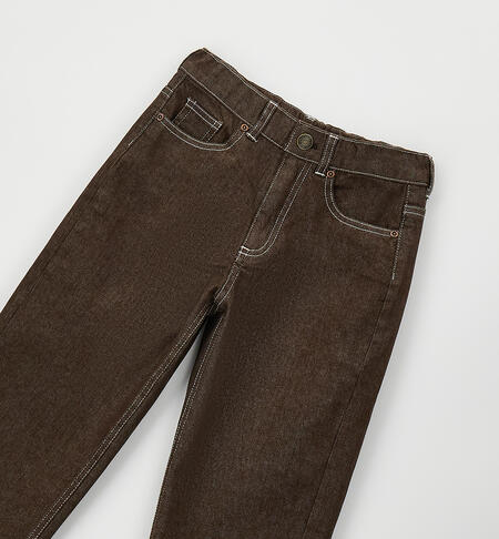 Jeans ragazzo iDO DENIM MARRONE-7854