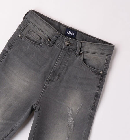 Jeans ragazzo modello relaxed da 8 a 16 anni  GRIGIO CHIARO-7992
