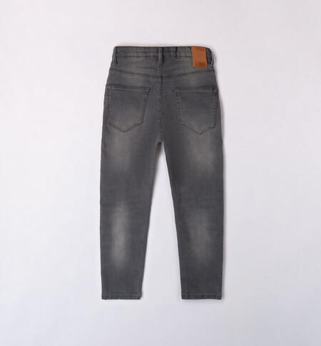 Jeans ragazzo modello relaxed da 8 a 16 anni  GRIGIO CHIARO-7992