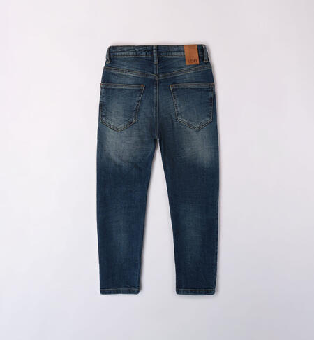 Jeans ragazzo modello relaxed da 8 a 16 anni  SOVRATINTO BEIGE-7180