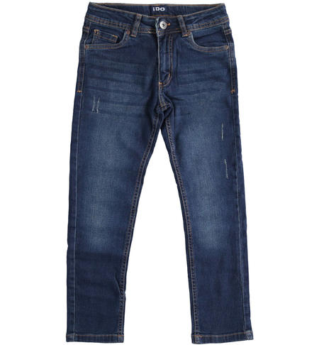 Jeans ragazzo regular fit - da 8 a 16 anni iDO SOVRATINTO BEIGE-7180