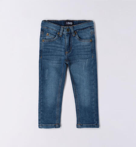 Jeans slim per bambino da 9 mesi a 8 anni iDO STONE WASHED CHIARO-7400