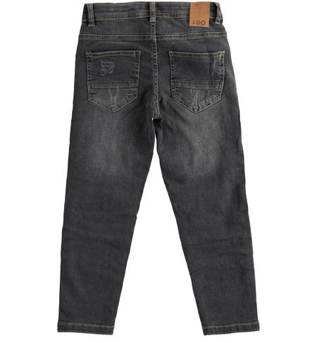 Boy ripped jeans  from 8 to 16 years by iDO GRIGIO SCURO-7993
