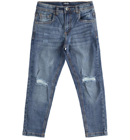 Jeans strappati ragazzo BLU