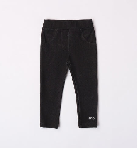 iDO jeggings for girls from 9 months to 8 years NERO-0658