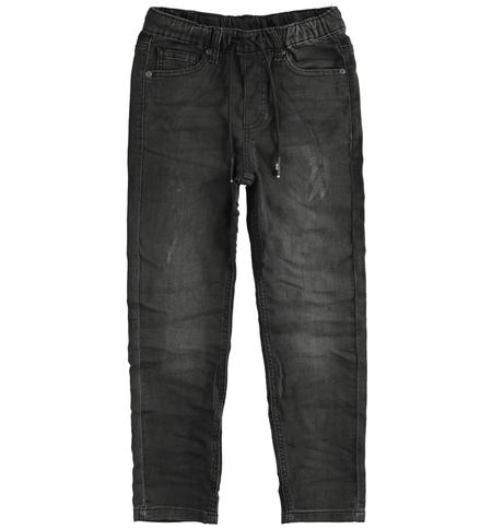 Boy jogger jeans  from 8 to 16 years by iDO GRIGIO SCURO-7993