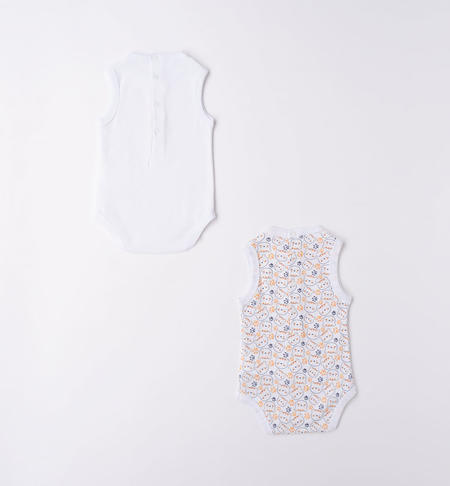 Kit body smanicati neonato da 0 a 30 mesi iDO BIANCO-0113