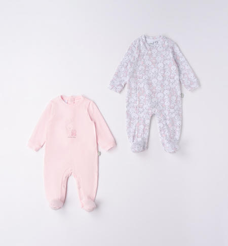 iDO set of two unisex babygrows from 0 to 18 months ROSA-2512
