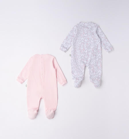 iDO set of two unisex babygrows from 0 to 18 months ROSA-2512
