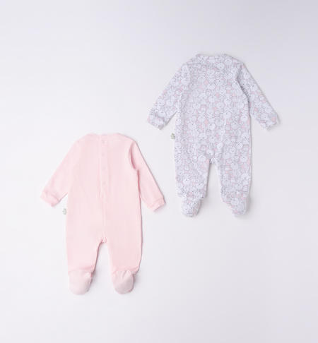 iDO set of two unisex babygrows from 0 to 18 months ROSA-2512