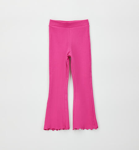 Leggings a zampa bambina FUXIA-2453