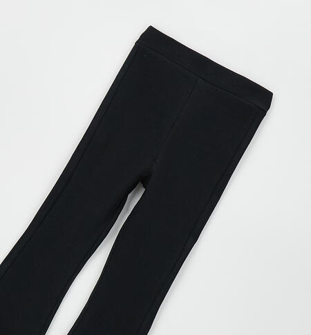 Leggings a zampa bambina NERO-0658