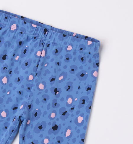 Leggings bambina animalier da 9 mesi a 8 anni iDO AZZURRO-ROSA-6K22