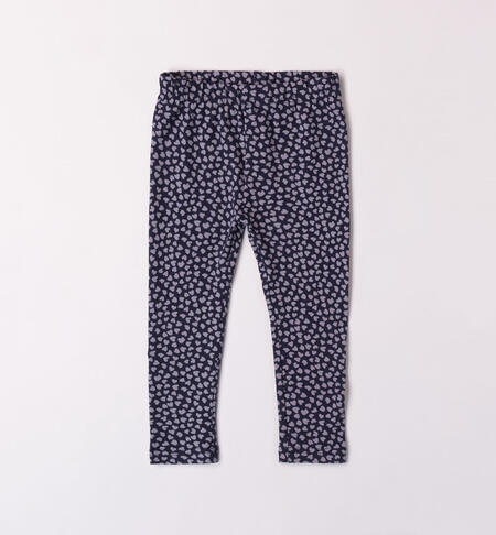 Leggings bambina con cuori da 9 mesi a 8 anni iDO BLU-AZZURRO-6K44