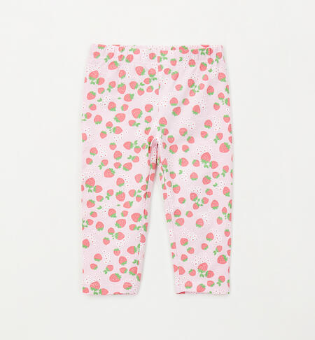 Girls' strawberry leggings PINK