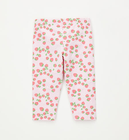 Girls' strawberry leggings ROSA-ROSSO-6CAZ