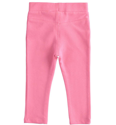 Denim effect leggings for girls from 9 months to 8 yeras iDO FUCSIA-2425